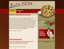 Tablet Screenshot of doctorpizza.hu